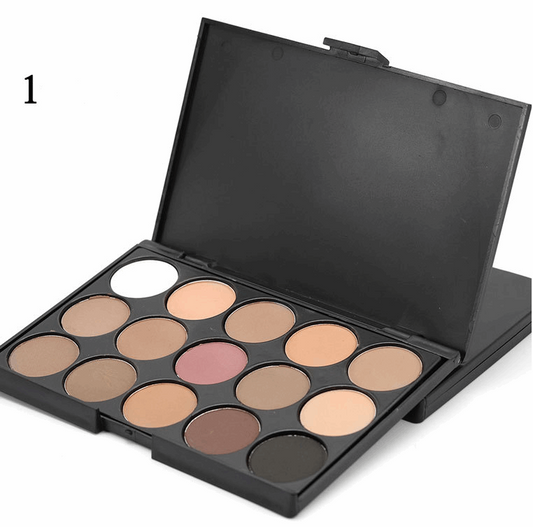 15 color eyeshadow earth color eye shadow smoky eyeshadow E15 multi color makeup plate beauty tools - buyhub express