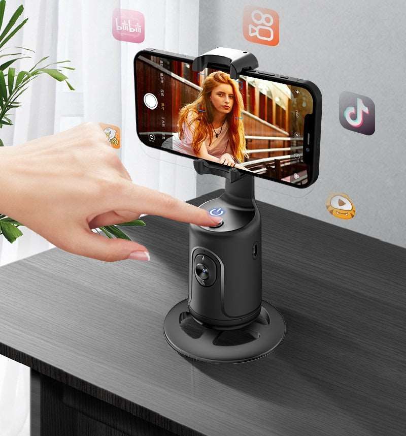 360 Degree Cross Border AI Intelligent Humanoid Recognition And Face-tracking Phone Holder - buyhub express