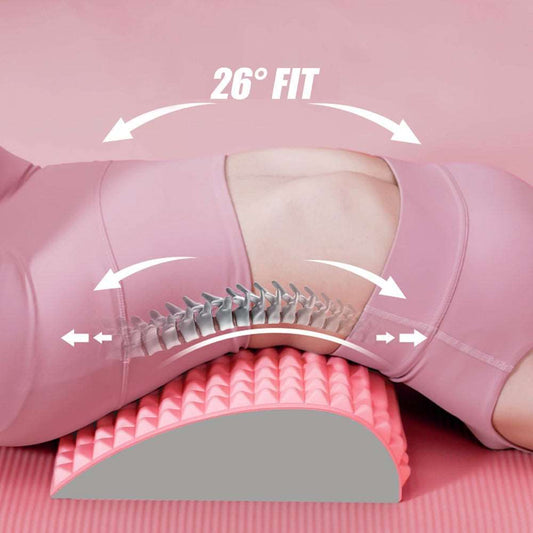 Back Stretcher Pillow Neck Lumbar Support Massager For Neck Waist Back Sciatica Herniated Disc Pain Relief Massage Relaxation - buyhub express