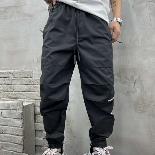 Color Matching Structural Design Sports Casual Pants - buyhub express