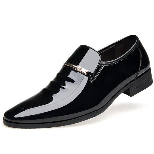 Formal Bright Leather Invisible Increase Men's Shoes - buyhub express