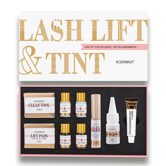 ICONSIGN Lash Lift EyeLash Eyebrow Dye Tint Kit Lashes Perm Set Brow Lamination Makeup Tools - buyhub express