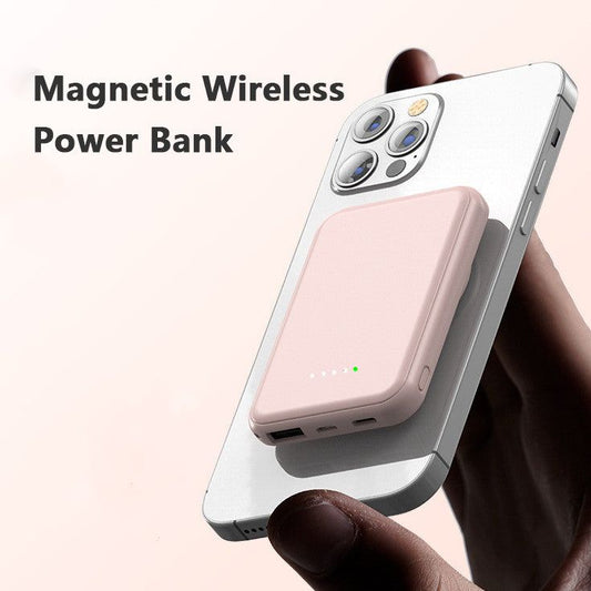 Mini Fast Charging Magnetic Wireless Power Bank 5000 MAh Portable - buyhub express