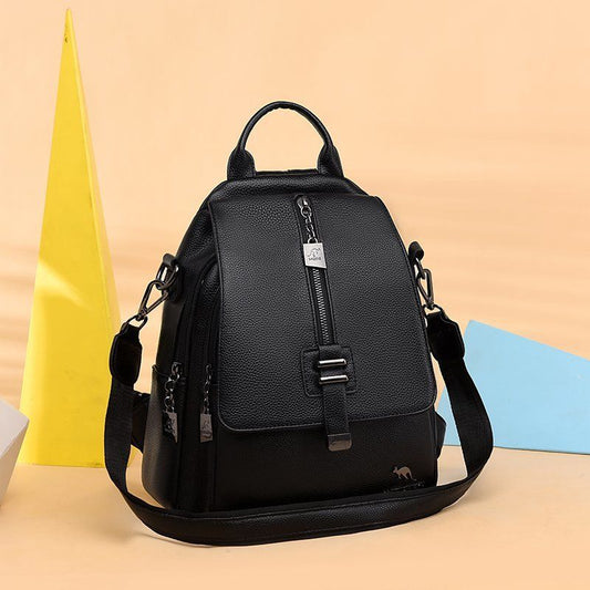 New Fashion PU Soft Leather Small Backpack - buyhub express