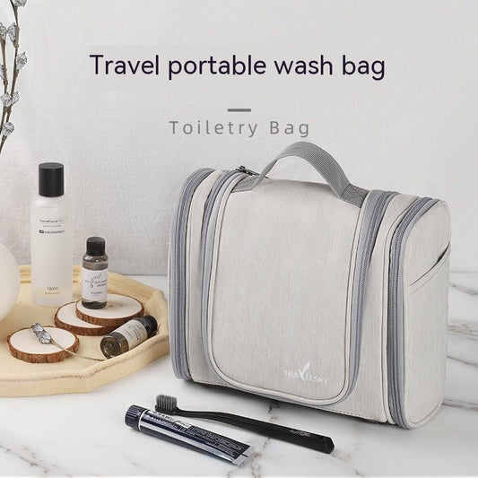 PU Leather Large Washing And Makeup Bag - buyhub express