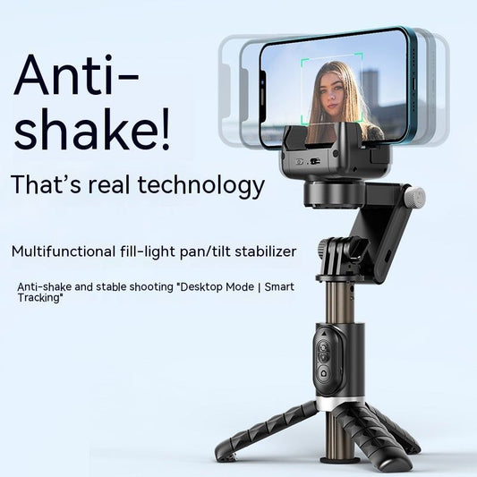 Phone Stand For Live Streaming Anti-shake Retractable Camera Smart Head Stabilizer Hand-held Selfie Stick - buyhub express