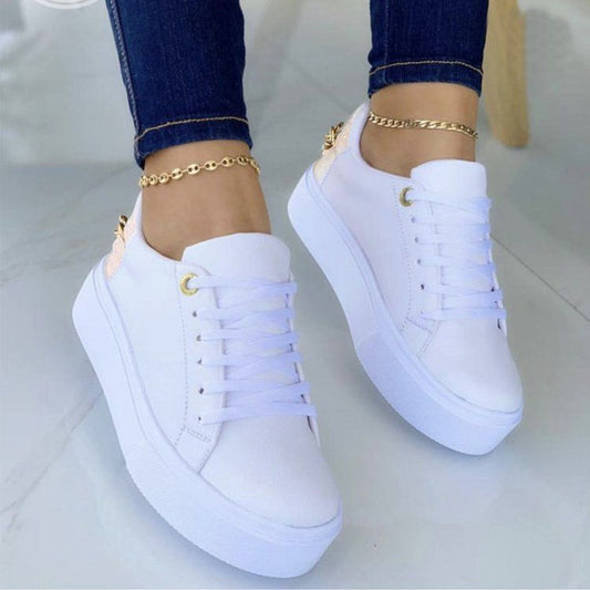 Sneakers Casual Women's White Shoes - buyhub express