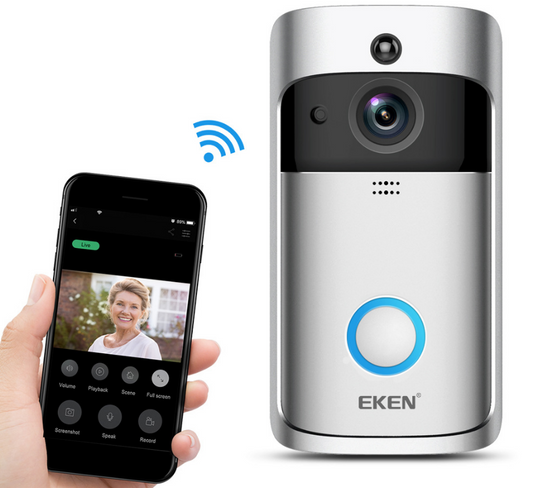 Video Doorbell Smart Wireless WiFi Security Door Bell - buyhub express